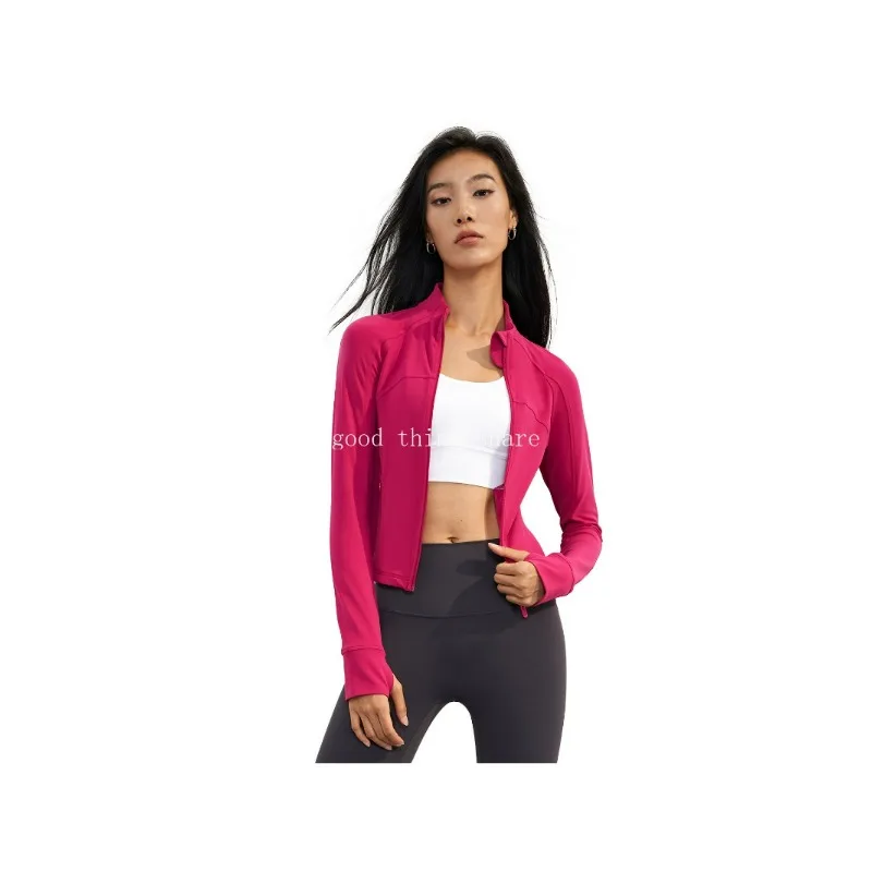 Autumn and Winter New Sports Jacket Women's Outdoor Running Breathable Workout Clothes Slim Fit Slimming Yoga Jacket