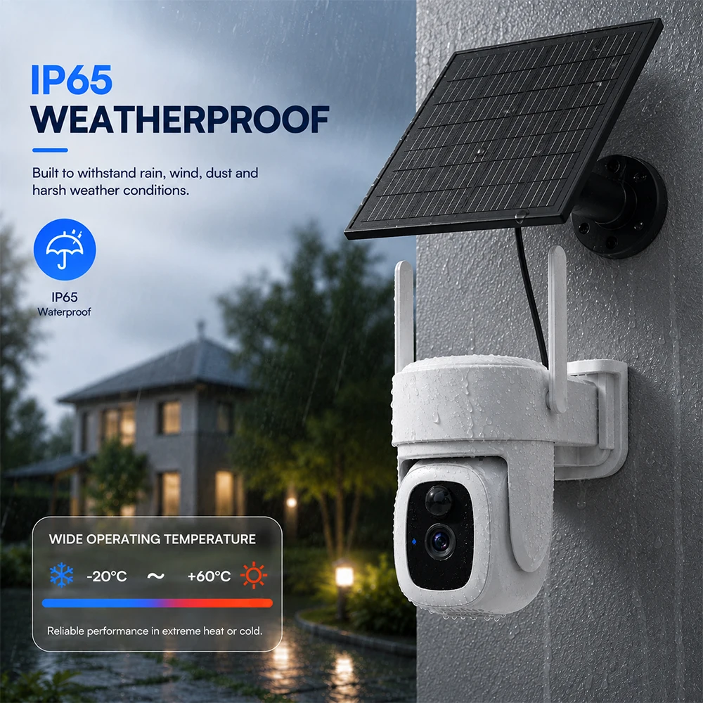 Tuya SmartLife 4G LTE 3MP Outdoor Waterproof Human Detection Color Night Vision Surveillance Smart Security Solar CCTV IP Camera