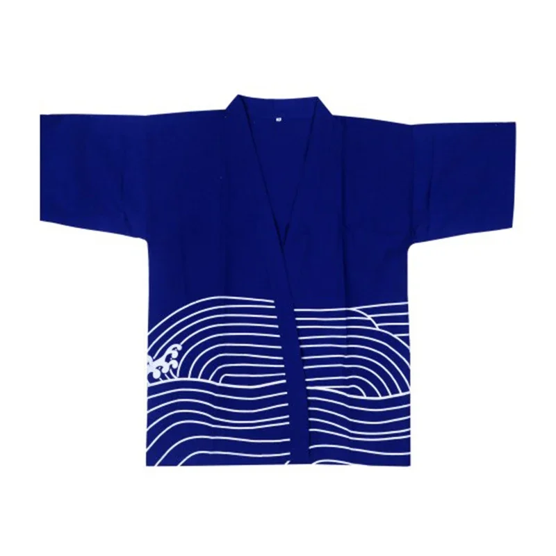 Unisex Japanse stijl chef-kok jas sushi restaurant kimono kok uniform shirts serveerster ober werkkleding tops overalls jassen