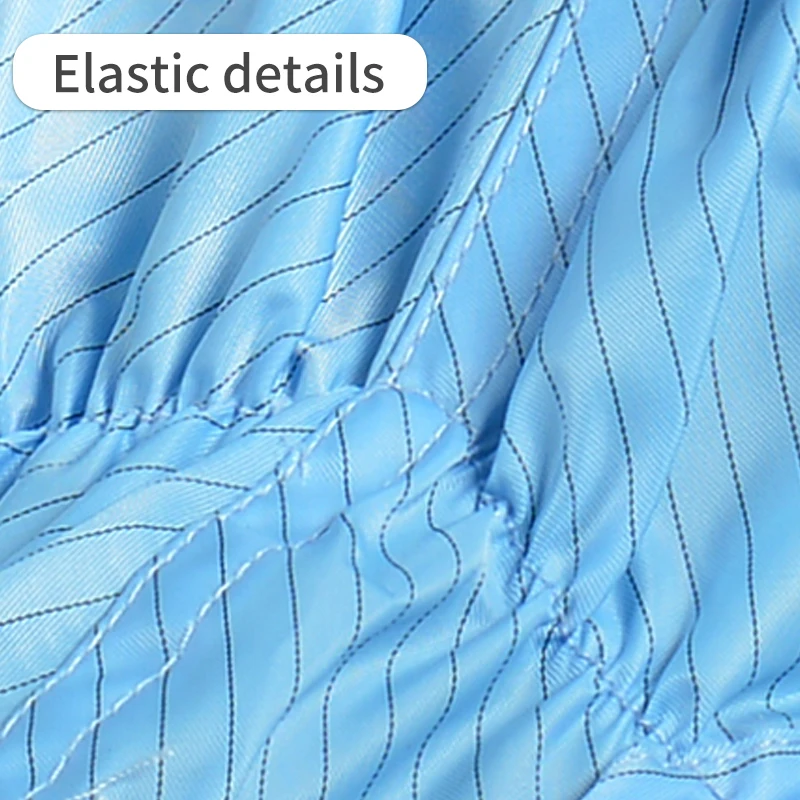 H-3501 ESD Anti-static Shoes Covers Wear-resistant Rubber Sole for Biotechnology Microelectronics Food Factory