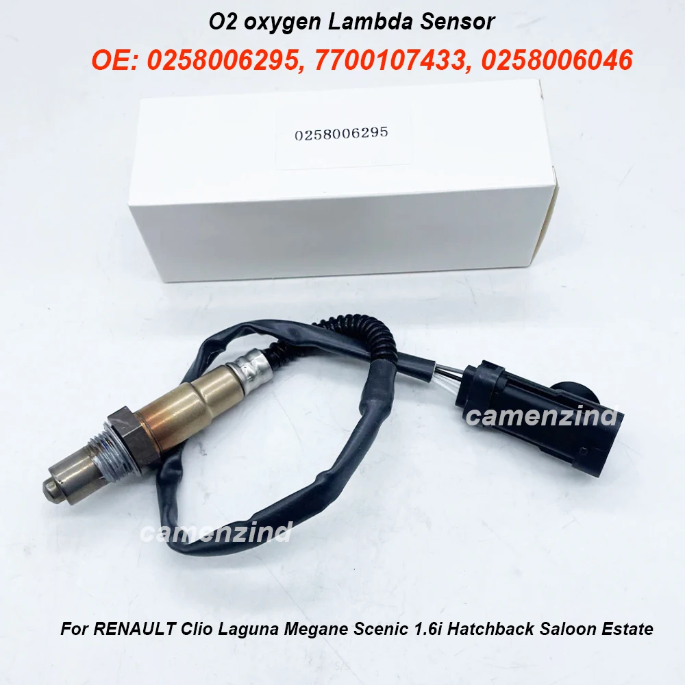 Sensor de Oxígeno Lambda OE 0258006295 7700107433 0258006046 para R-ENAULT Clio Laguna Megane Scenic 1.6i Hatchback Saloon Estate