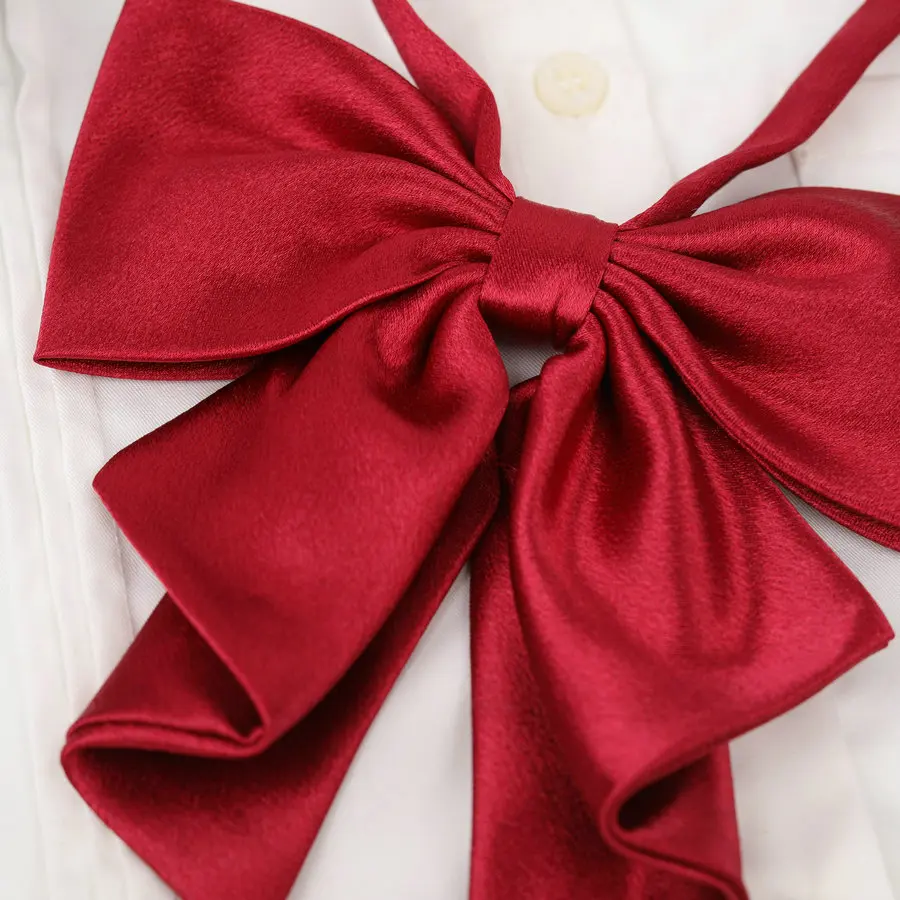 Fashion Elegant Women JK Luxury Ties for Woman Uniform Girls Casual Solid Bowtie Japanese Style Cute Wedding School Accessories