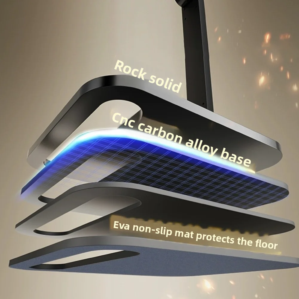 Adjustable Height Portable Monitor Holder Foldable Punch-Free Screen Holder Desktop Mount Expandable Monitor Bracket Office