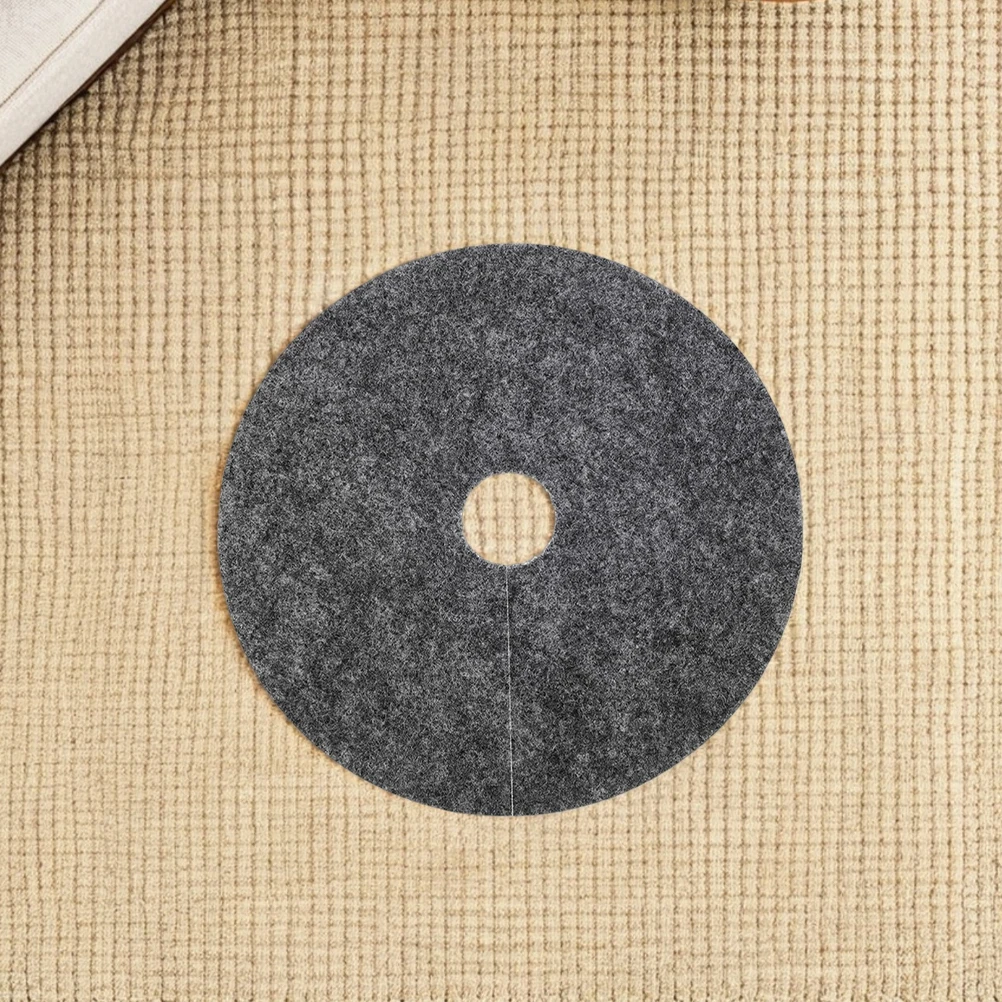 10Pcs Flower Pot Absorbent Mat Breathable Nonwoven Fabric Round Tree Mulch Ring for Garden Balcony Root Protection 28Cm