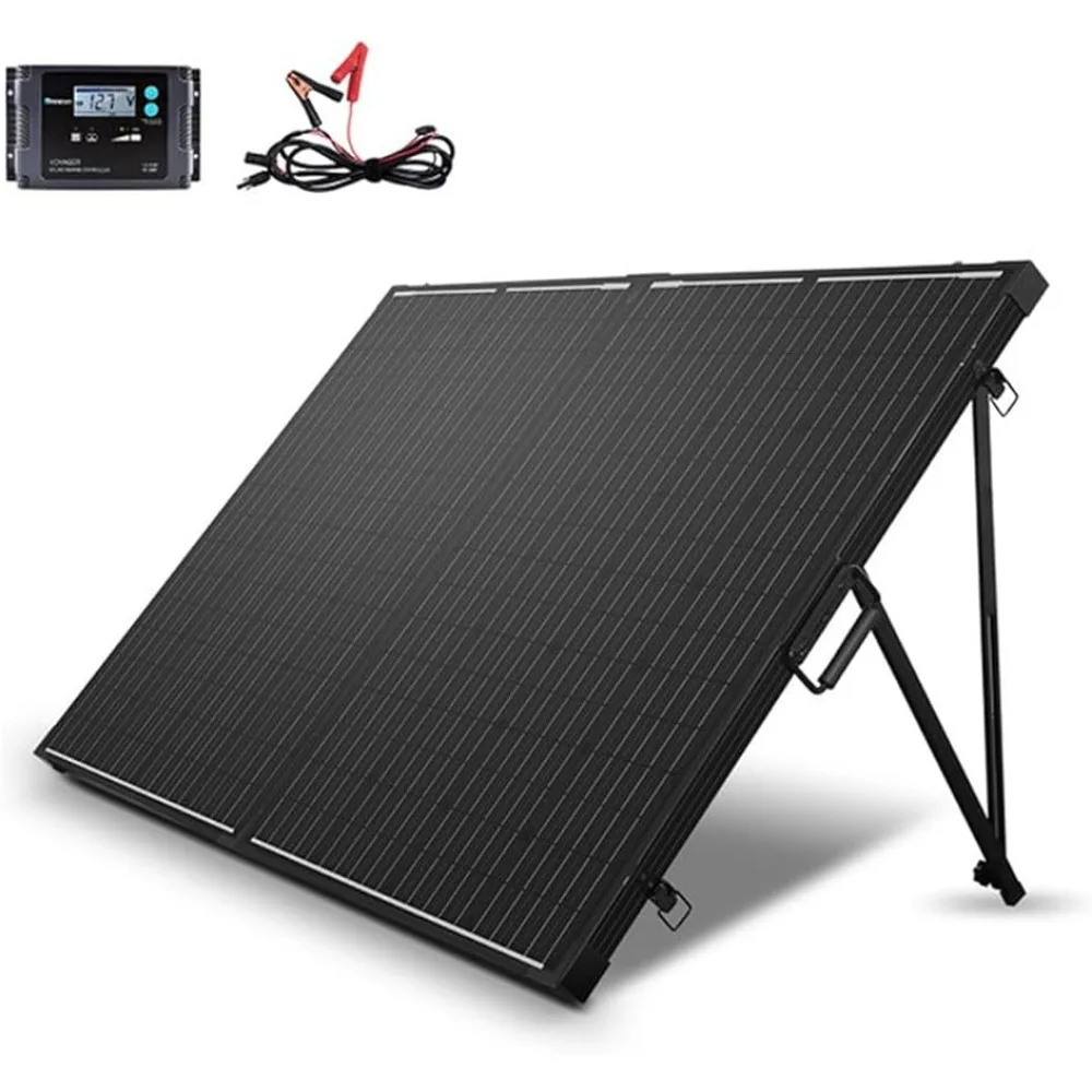 

Renogy 200 Watt 12 Volt Portable Solar Panel with Waterproof 20A Charger Controller, Foldable 100W Solar Panel Suitcase