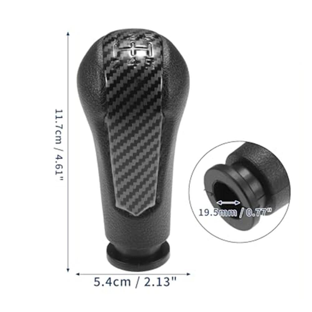 5-Speed Knob Shift Knob Automotive Interior Enhancements Color: Black Automotive Accessory Easy Installation Hassle-Free Upgrade