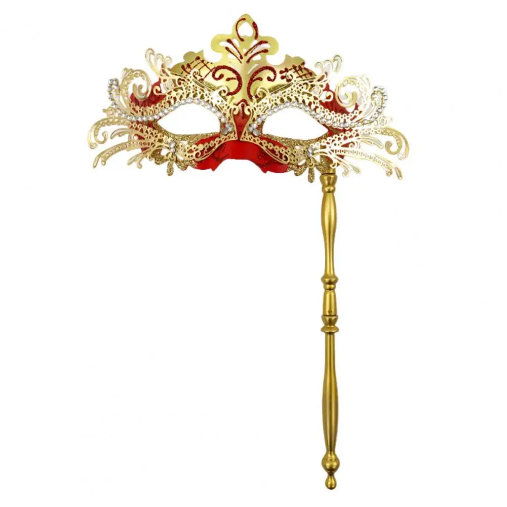 Maschera per travestimento Eleganti maschere per travestimento veneziano per donne Uomini Maschere in metallo per feste fantasia con strass per balli di fine anno Mardi
