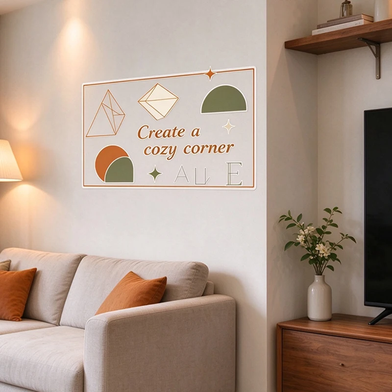 Custom Waterproof Self Adhesive PVC Stickers Oil Repellent Peel & Apply Custom Pattern for Home Decor Study Nook Accent