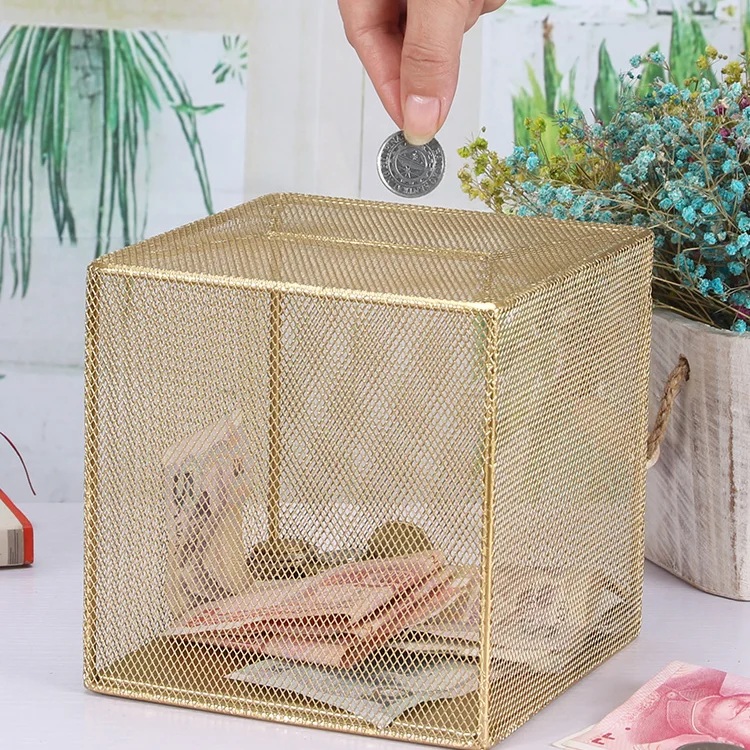 

Large Coin Money Box Adult Transparent Paper Money Hidden Safe Anti Fall Cute Piggy Bank Gift Tirelire Home Decoration