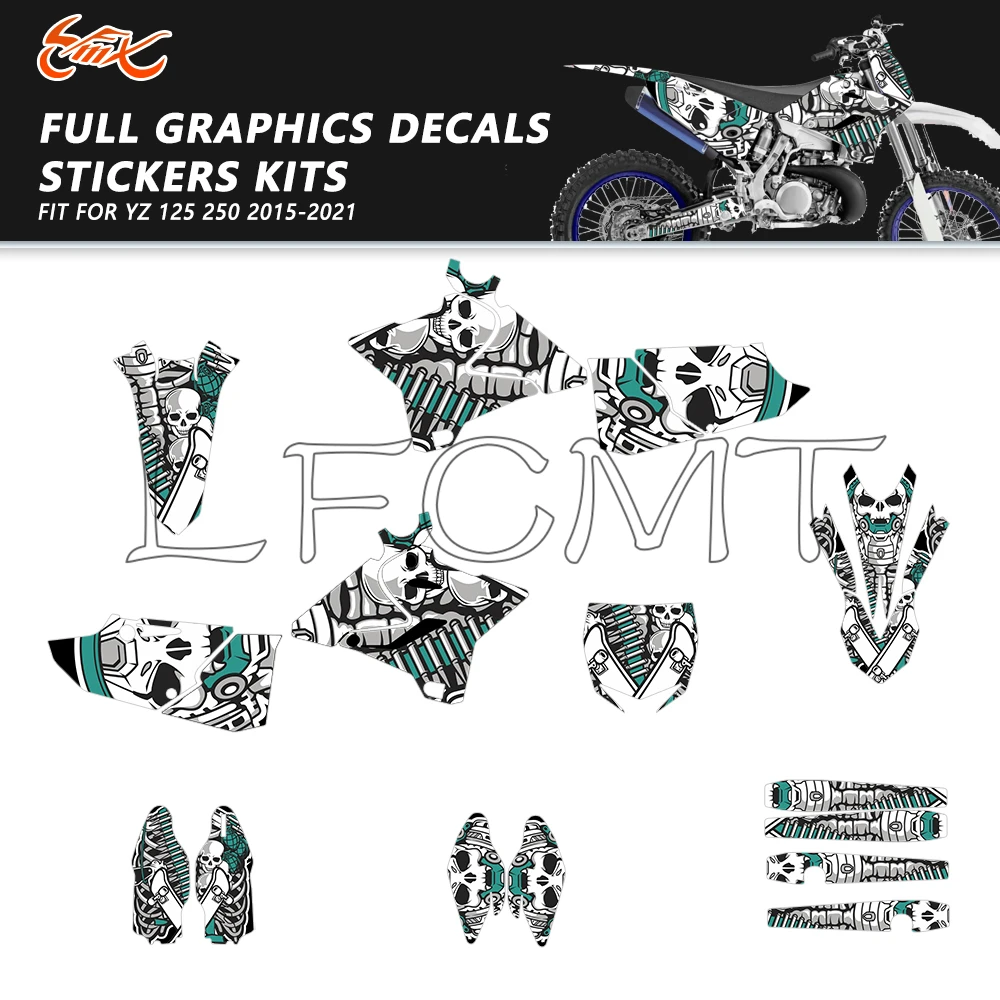 

Personalised Motocross Graphics Decal Stickers Kit Fit for YAMAHA YZ125 YZ250 YZ 125 YZ 250 2015-2021 2016 2017 2018 2019 2020