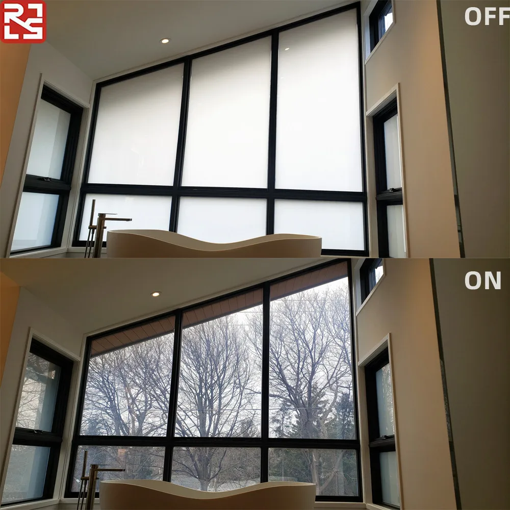 

RS Rushui Hot Selling Glass Partition Curtain Film Smart Foil Pdlc Smart Film for Hotel