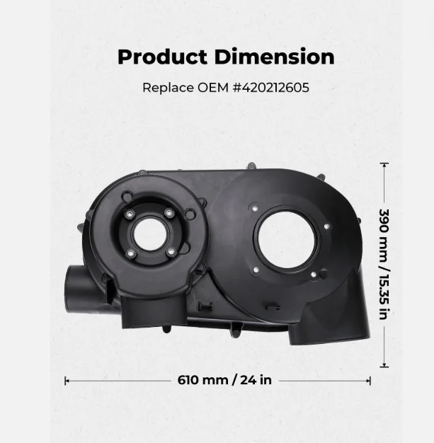 

New for ATV/UTV Parts & Accessories Metal CVT Air Guide Clutch Back Plate Cover for Can-Am Maverick X3 420212605