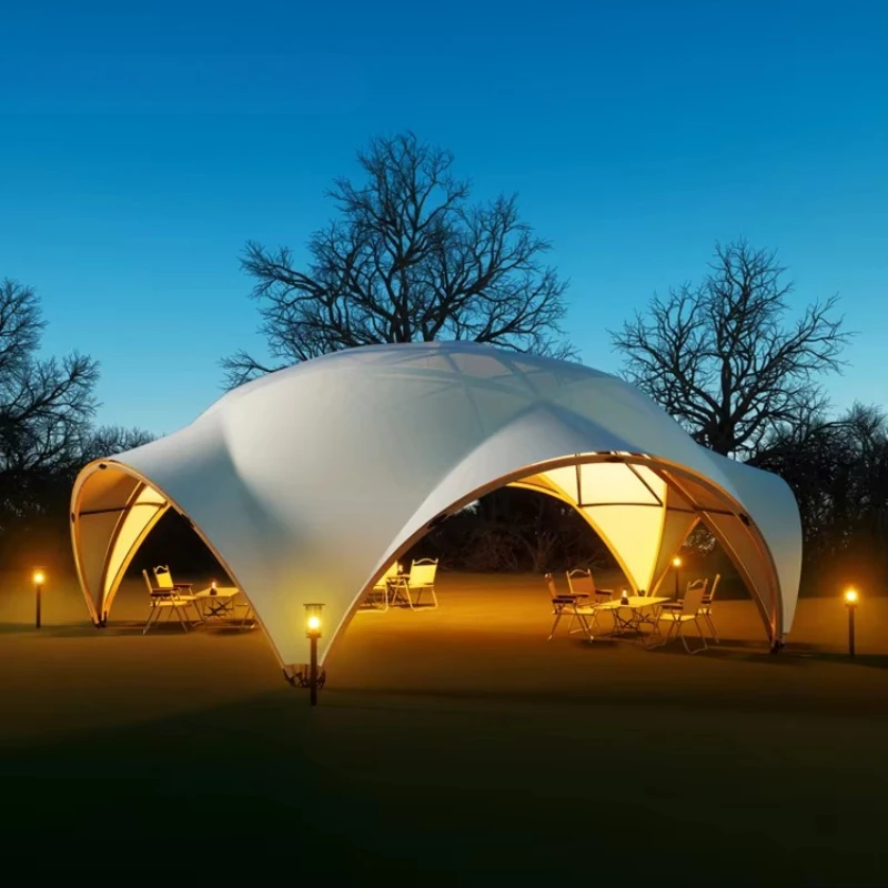12M 9m Lotus Lane Dome Geodesic Canopy Shell Shape Circus Arch Gazebo Starlight Commercial Tent Banquet Tent