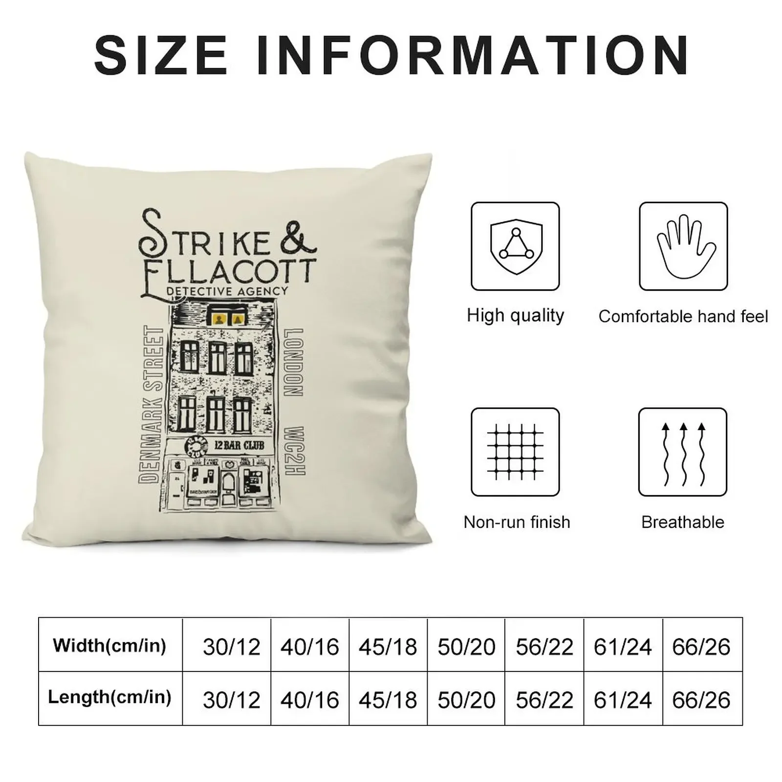 Cormoran Strike Throw Pillow Decorative pillowcase Pillow Decor Bed pillowcases pillow