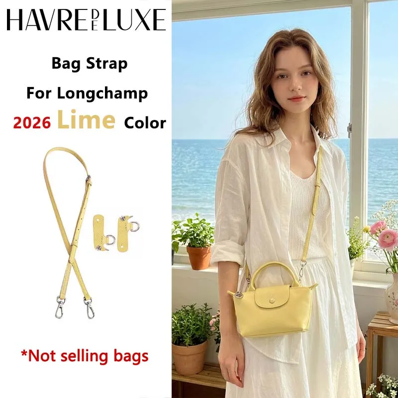 

2026 New Leather Bag Strap For Longchamp Mini Lime Durable Fashion Without Punching Modification Bag Accessories
