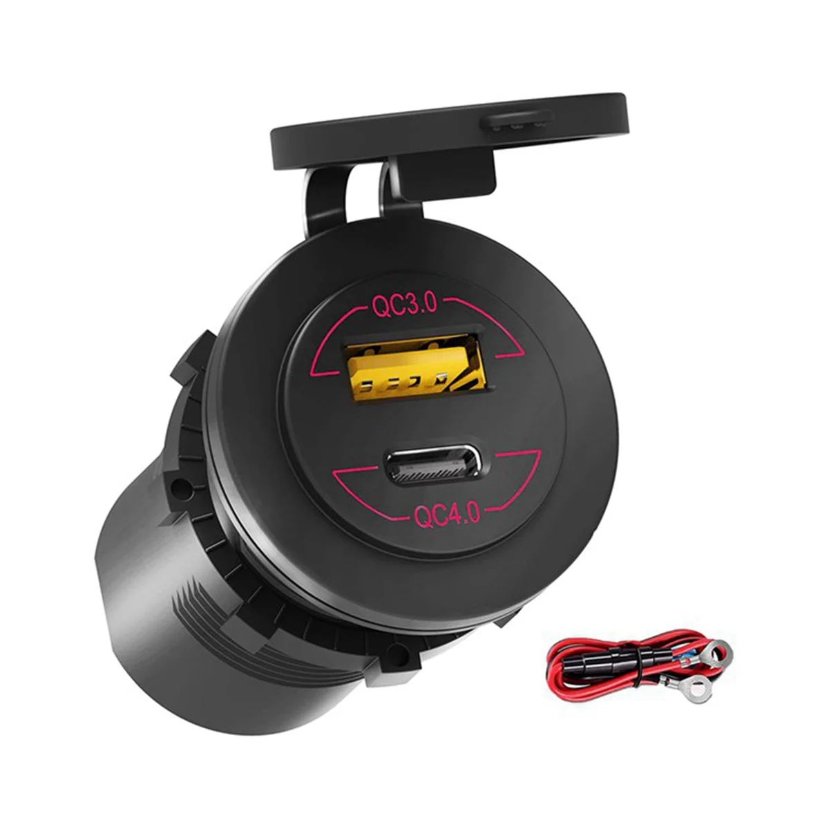 

Быстрая зарядка 4,0 PD QC 3,0 USB Автомобильное зарядное устройство 12-24 в 60 Вт USB-выход быстрое зарядное устройство для автомобиля, лодки, грузовика, мотоцикла,