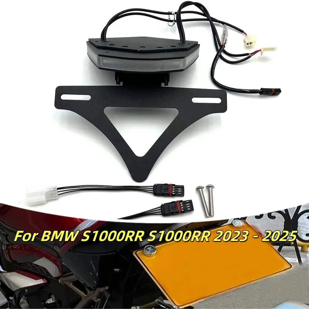 For BMW S1000RR 2023-2025 Motorcycle License Plate Holder  Light Tail Tidy Fender Eliminator