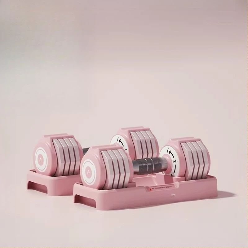Fitnessgeräte für Damen, Verstellbare 20kg Hanteln in Pink für den Heimgebrauch