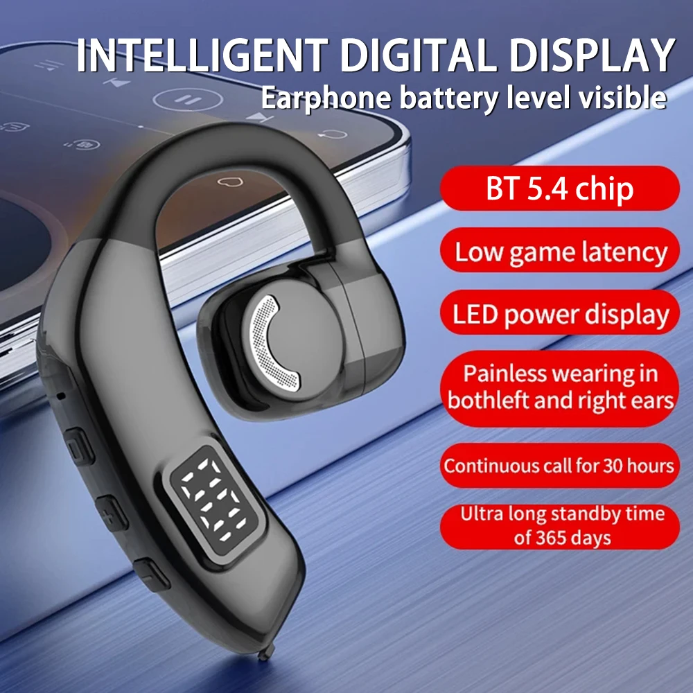 Handsfree mikrofon ile kablosuz Bluetooth kulaklıklar kemik iletim kulaklık gürültü azaltma kulaklık iPhone Xiaomi için