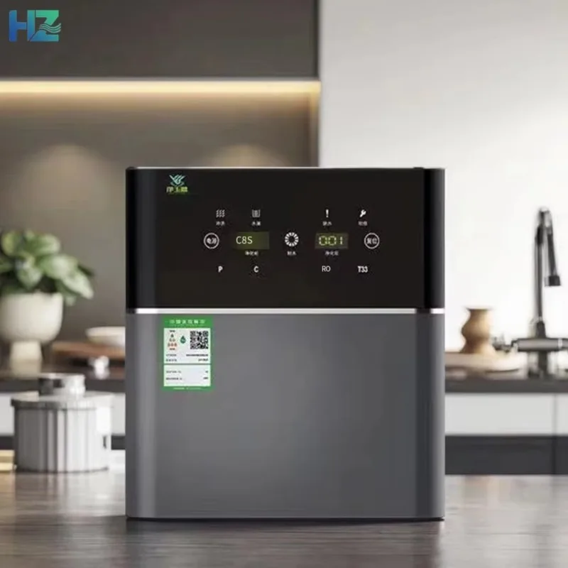 800G Daily RO Water Filtration Intelligent System Fast-Flow Water Filter Without Tank Dual TDS Display for Household Use