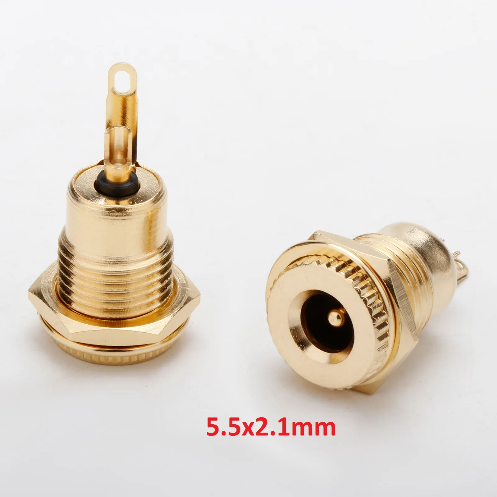 Hifi Audio DC Buchse DC21 DC25 Buchse Buchse Buchse Montage Metall 30V 10a DC Stroma schluss 5.5*2,1mm 5.5*2,5mm – Detail 4