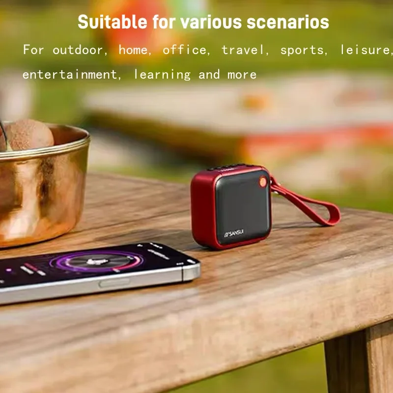 Hi-Fi Portable Card USB Flash Drive Walkman Outdoor Wireless Charging Bluetooth Speakers Mini FM Radio Semiconductor for Elderly