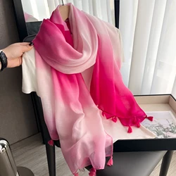 New Bandanna Muslim Headscarf Outdoor Cotton And Linen Scarf Popular Print Beach Towel The Four Seasons Warm Tassel Shawl