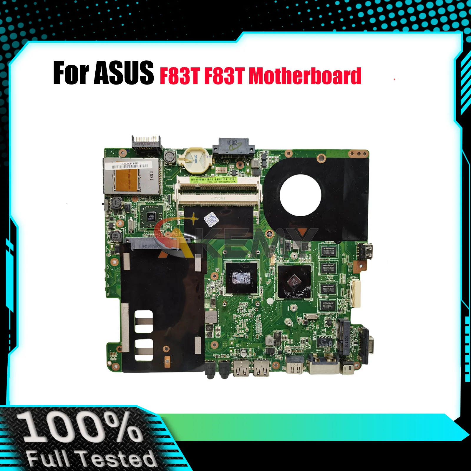 

F83T Laptop Motherboard For ASUS F83T F83T Notebook Mainboard This item is in stock 100% tests OK fast shipping High quality