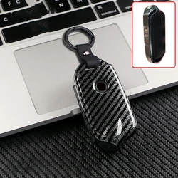 ABS Carbon Smart Keyless Car Key Case Cover for Kia Stinger Car Accessories Stinger GT GT Elite GT Limited K9 Key Cover