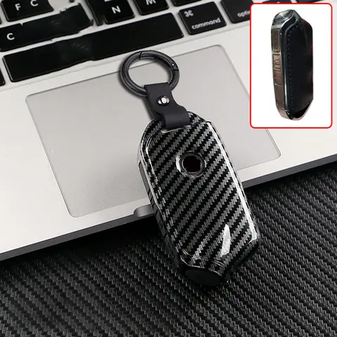 기아 스팅어 자동차 액세서리 스팅어 GT GT 엘리트 GT 제한 K9 키 커버에 대한 ABS 탄소 스마트 열쇠가없는 자동차 키 케이스 커버