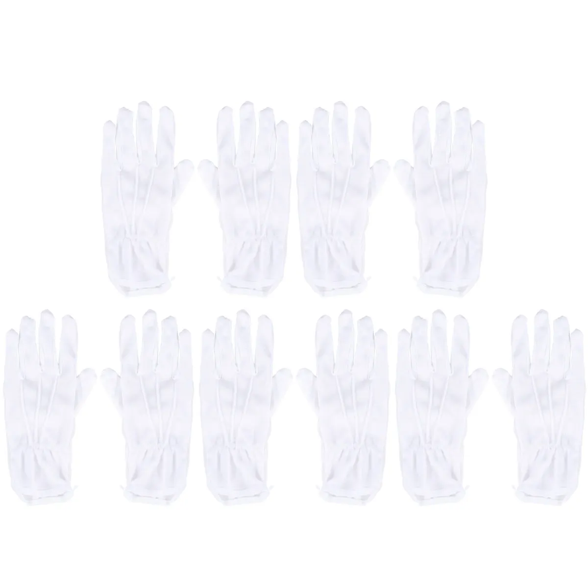 

5Pairs Non-Slip Protective Cotton Gloves Lightweight Stretch Industrial Labor Gardening Work Gloves One Size Fits Most