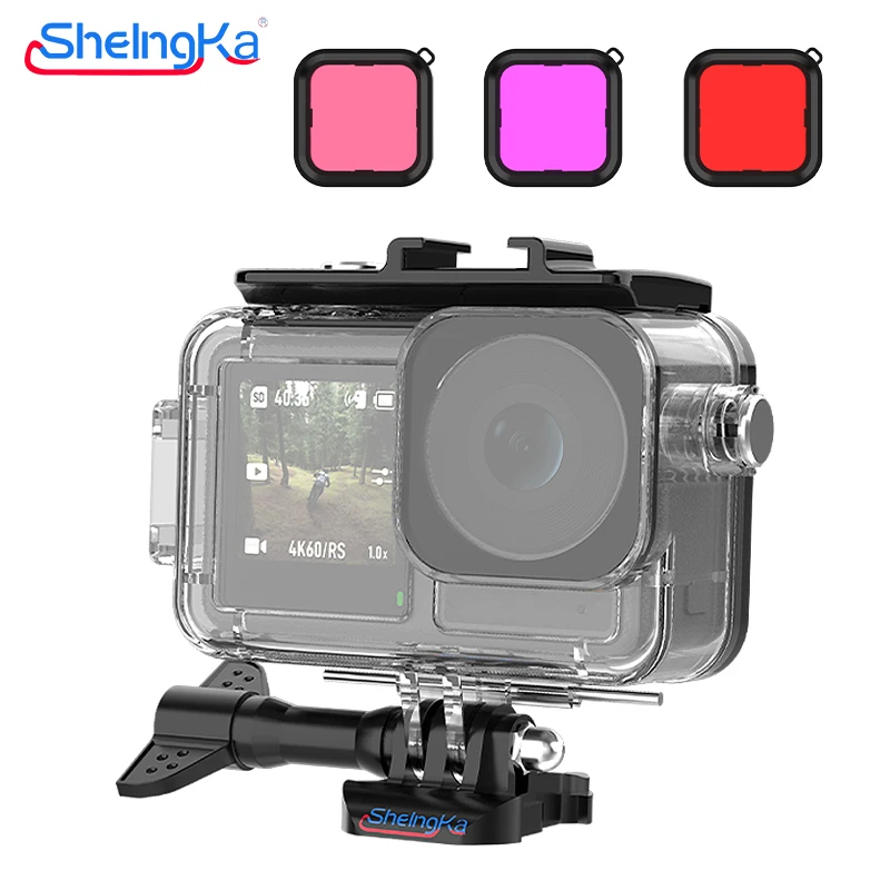 

45M/148ft Underwater Waterproof Case Diving Housing Protective Shell For DJI OSMO Action 4/3 Camera Accessories