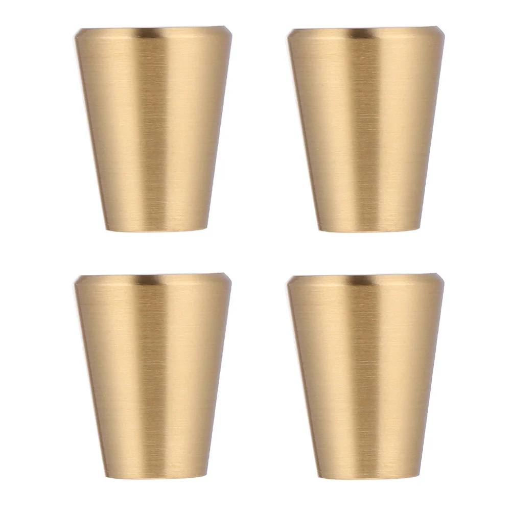 

4Pcs Pure Copper Single Hole Handle Durable Smooth Drawer Cabinet Knobs Wardrobe Door Pull Handle Home Furniture Decorative