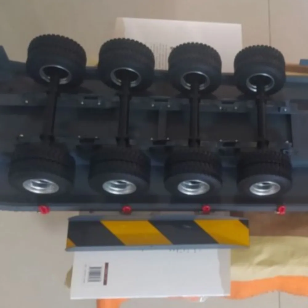 

Металлический полуприцеп, 4-осевой радиоуправляемый прицеп для игрушек, 1/14, радиоуправляемый тягач с дистанционным управлением, грузовик TH23238