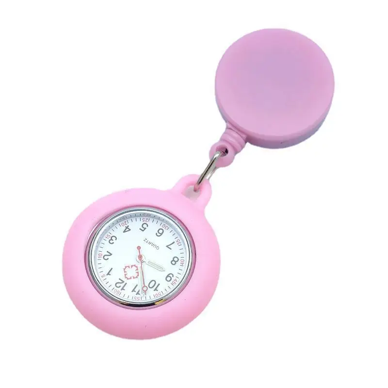 Montre médicale de poitrine d'infirmière rétractable de nervure, montre de poche pour fille mignonne Shoe, examen étudiant féminin, nouveau