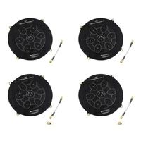 B04B-4Pcs 150Mm Triple Feed Patch 5.8Ghz 14Dbi Pagoda Array FPV Antenna Image Transmitter Flat Panel Antenna Black