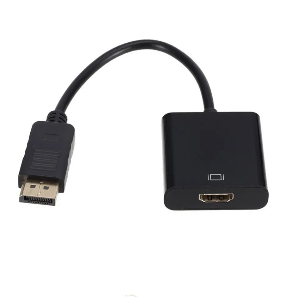 WvvMvv kompatybilny DisplayPort do HDMI kabel Adapter konwerter wideo żeński 1080P DP kompatybilny z wtyk męski do HDMI dla PC TV Laptop