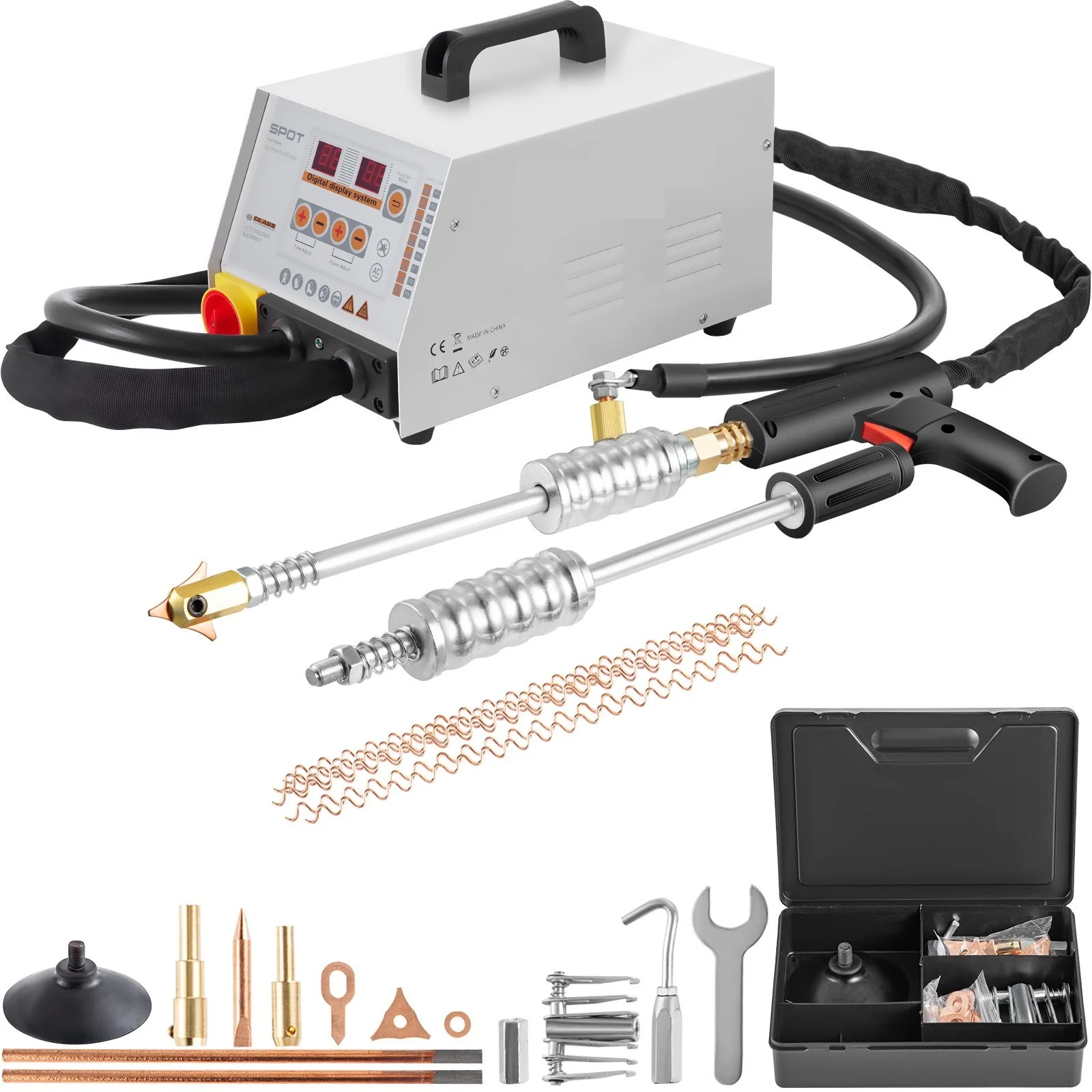 Dent Puller Machine 3800A Vehicle Panel Spot Puller Dent Bonnet Door Repair GYS2700 12KW Spot Welder For Car Dent Repair