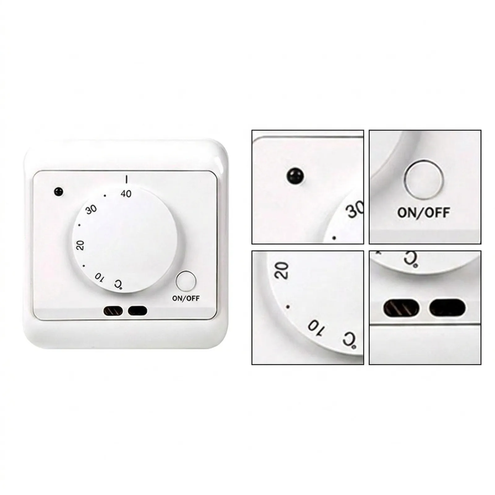 Electric Film Thermostat Temperature Sensor TemperatureControler 16A 2W For Floor Heating System For Home Improvement High Power