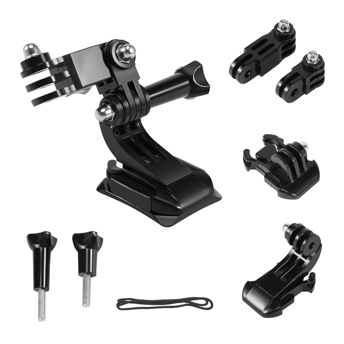 Action Camera Accessories Set For GoPro Hero 5 3 4 Xiaomi Yi 4K SJCAM SJ4000 Chest Strap Base Mount Go Pro Helmet Kits