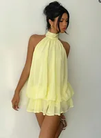 Women's Vacation Slim Fit Fashion Sexy Backless Halter Tie Waist Versatile Solid Color Dress, Stylish and Comfortable Summer - Image 4