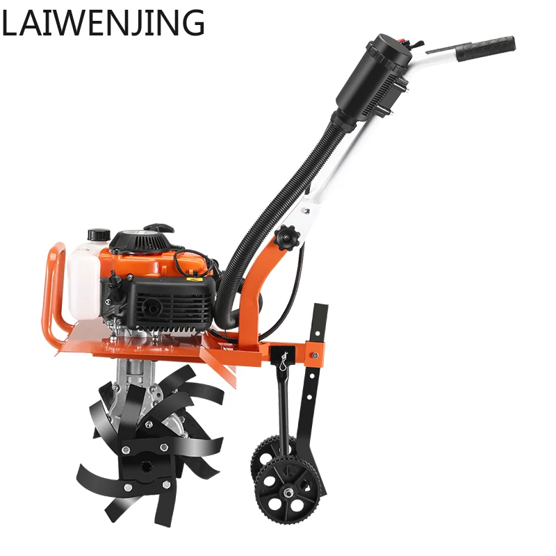 

HLZ new micro tiller small household rotary tillage mowing cultivated land clearing soil ditching soil plowing
