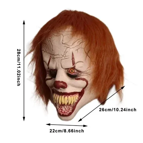 Halloween Prop Heath Ledger Latex Mask ,Latex Head Cover Cosplay,Classic Movie Character Dark Knight Joker Evil Horror Mask