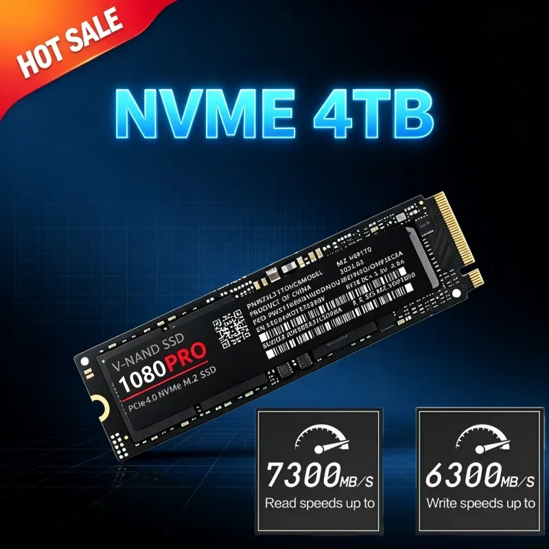 New 1080PRO NVMe PCIe4.0 M.2 2280 SSD 2TB 4TB Internal Solid State Drive Gaming Storage Upgrade For PS5 Laptop Desktop Gaming PC