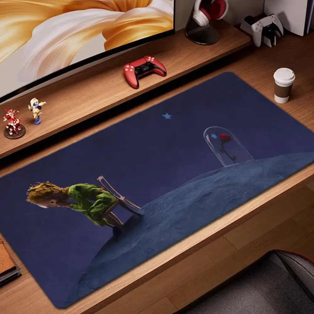 

little prince Mouse Pad Game Accessories keyboard pad XXL large locking edge 900X400 mm table mat Gaming mousepad