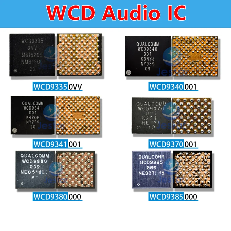 5pcs WCD9302 WCD9304 WCD9306 WCD9310 WCD9320 WCD9326 WCD9330 WCD9335 WCD9340 WCD9341 WCD9370 WCD9380 WCD9385 WCD9375 Audio IC