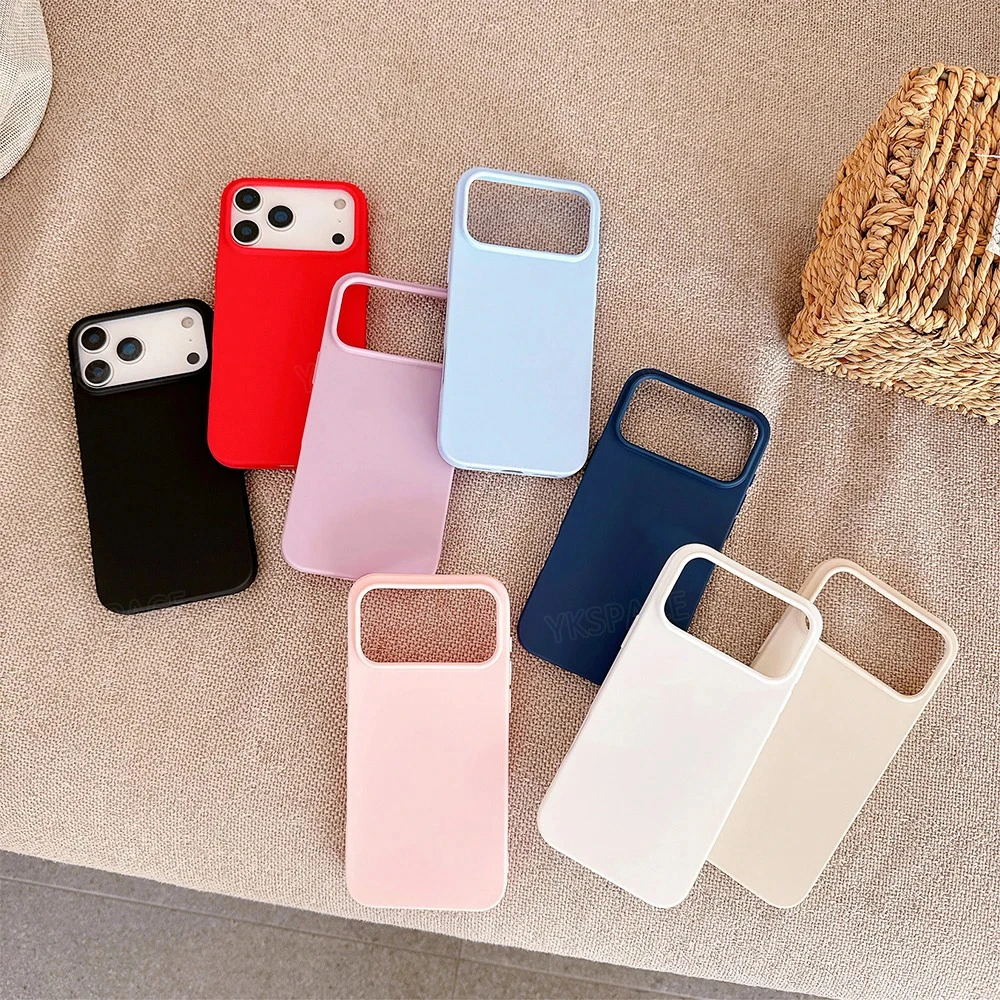 17 Colors Luxury Liquid Silicone Case For iPhone 17 Air 16e 16 Pro MAX Plus Soft Smooth Matte Frosted Phone Cover - náhled 6