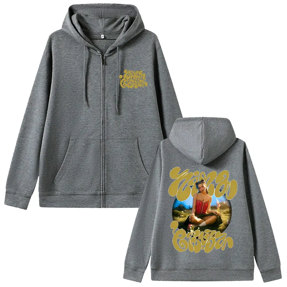Rapper Nina Chuba Graphic Zipper Hoodie Men Women Hip Hop Fashion Pop Music Streetwear Unisex Casual Oversized Zip Up Hoodies