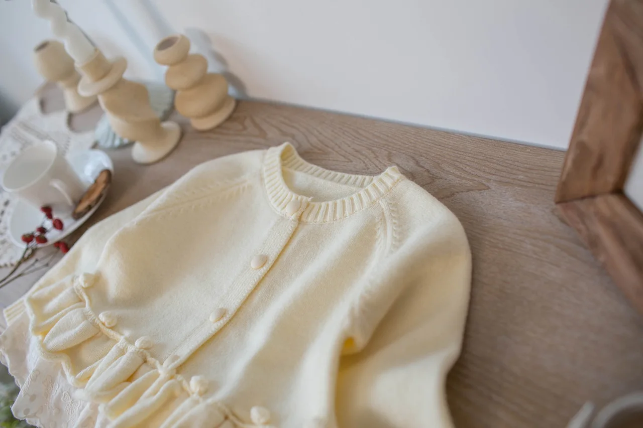 MILANCEL 1-7 Jahre Kinderpullover mit Umlegekragen, warme Strickkleidung für Mädchen, Baumwollpullover für Jungen, Strickkleidung für Mädchen. – Detail 21