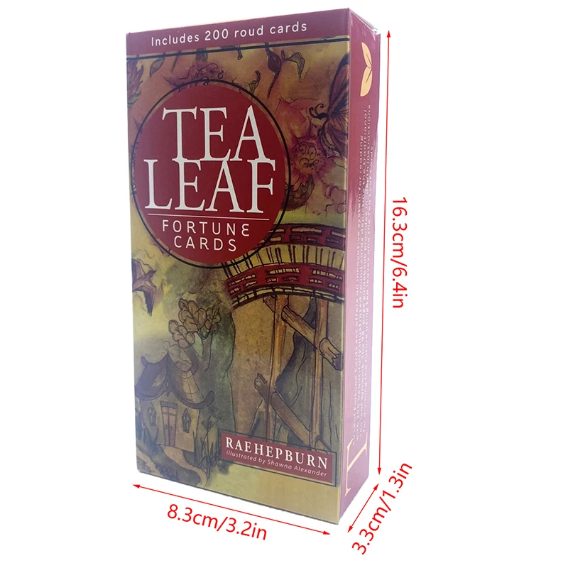 Tea Leaf Fortune Cards Tarot Oracle Card Prophecy Divination Deck Family Party Board Game Fortune Telling Game